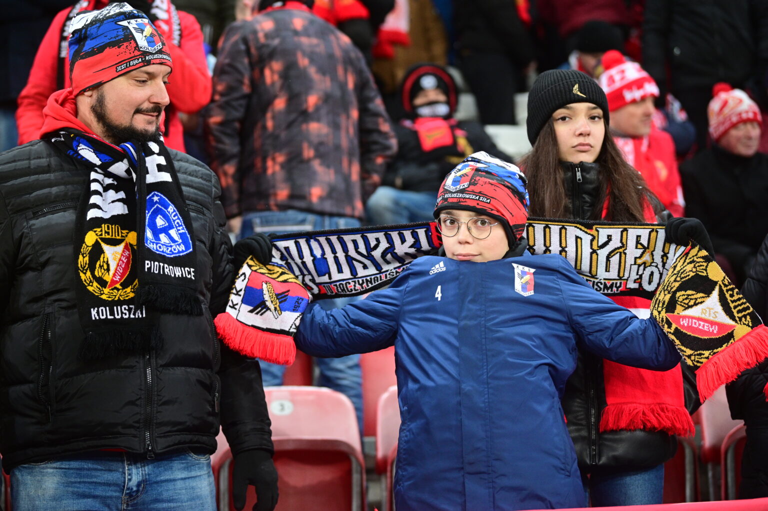 Kibice na meczu Widzew Łódź - Radomiak Radom