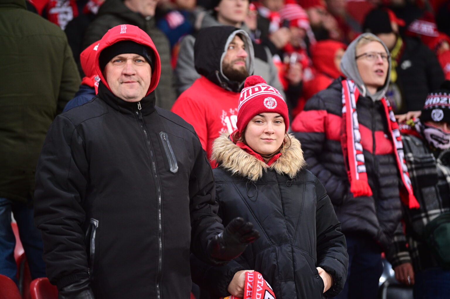 Kibice na meczu Widzew Łódź - Radomiak Radom