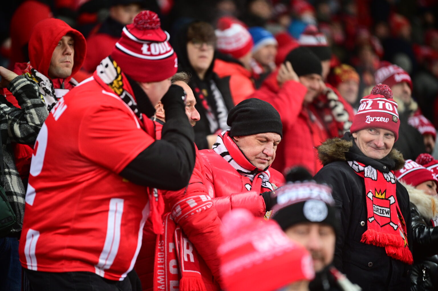 Kibice na meczu Widzew Łódź - Radomiak Radom