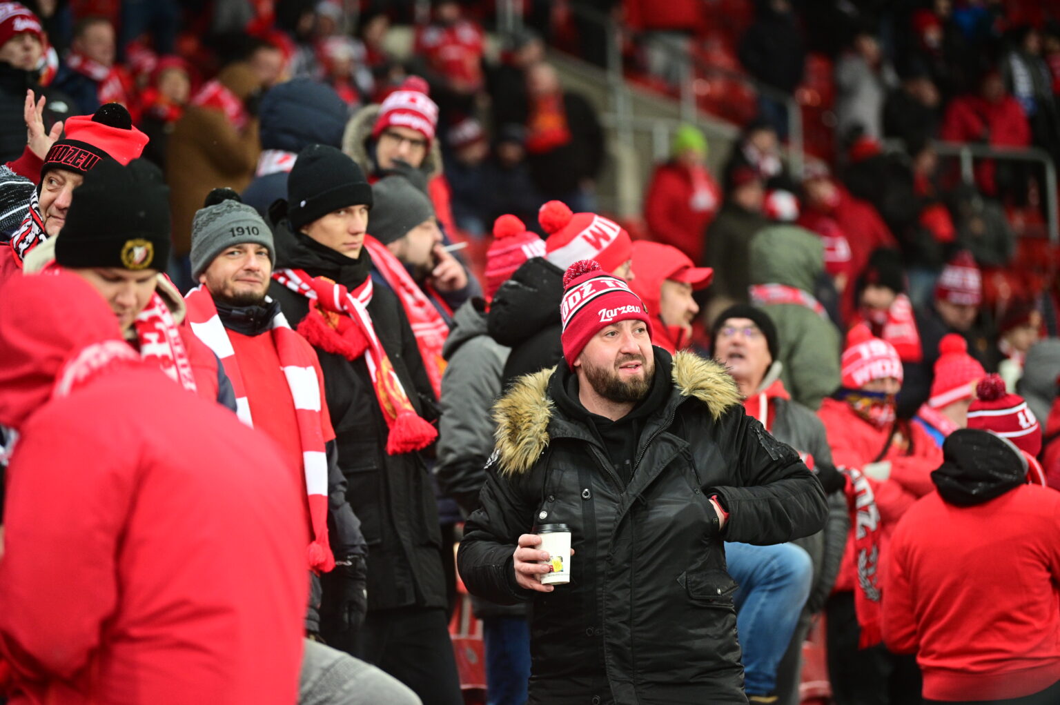 Kibice na meczu Widzew Łódź - Radomiak Radom