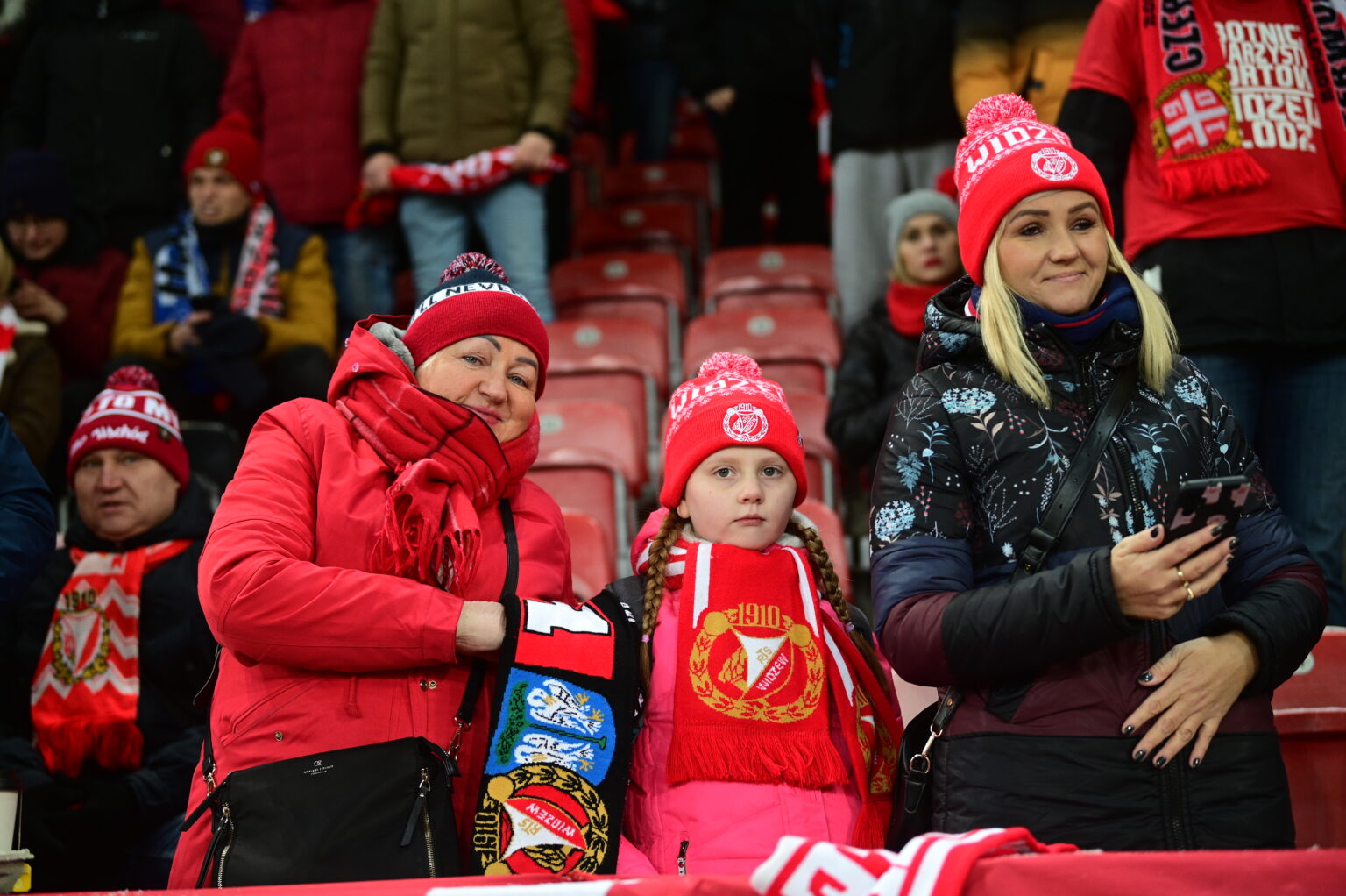 Kibice na meczu Widzew Łódź - Radomiak Radom