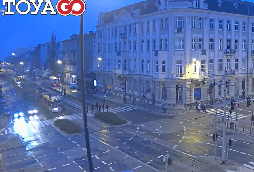 Zatrzymanie ruchu tramwajowego na Kościuszki