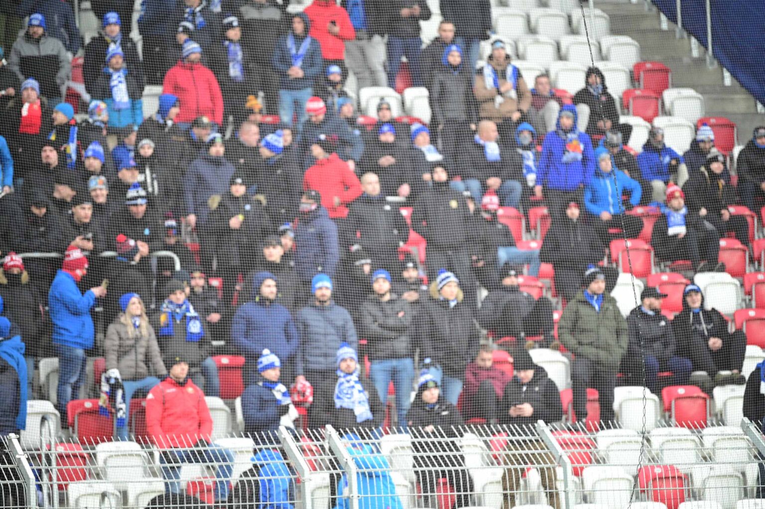 Kibice na meczu ŁKS Łódź - Ruch Chorzów 2023-12-17