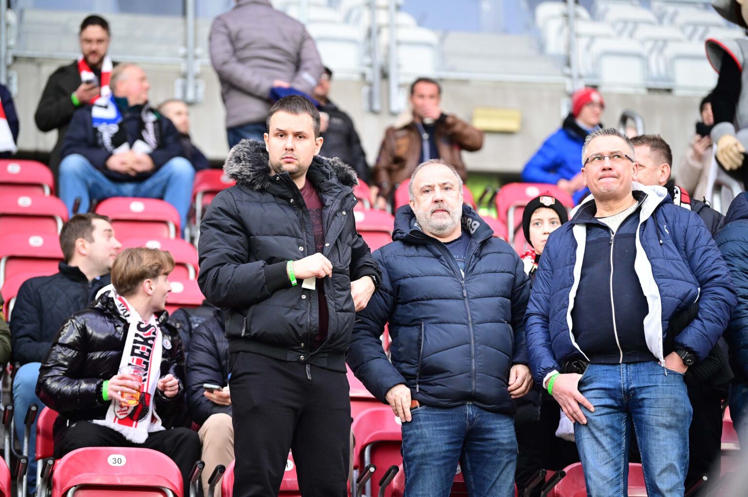Kibice na meczu ŁKS Łódź - Ruch Chorzów 2023-12-17