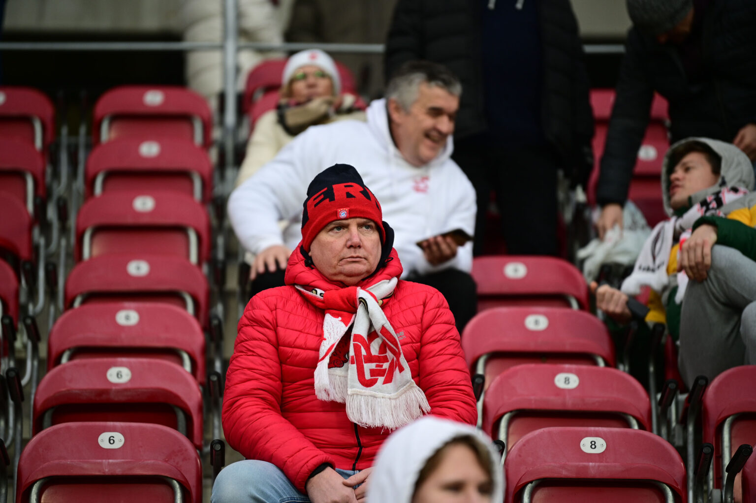 Kibice na meczu ŁKS Łódź - Ruch Chorzów 2023-12-17