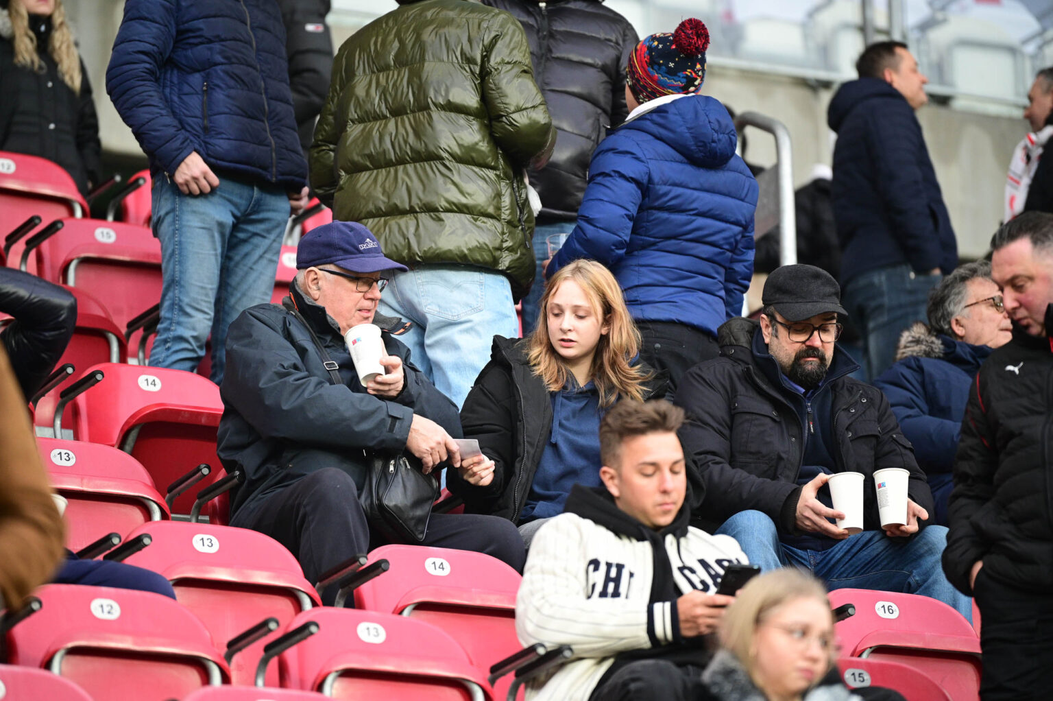 Kibice na meczu ŁKS Łódź - Ruch Chorzów 2023-12-17