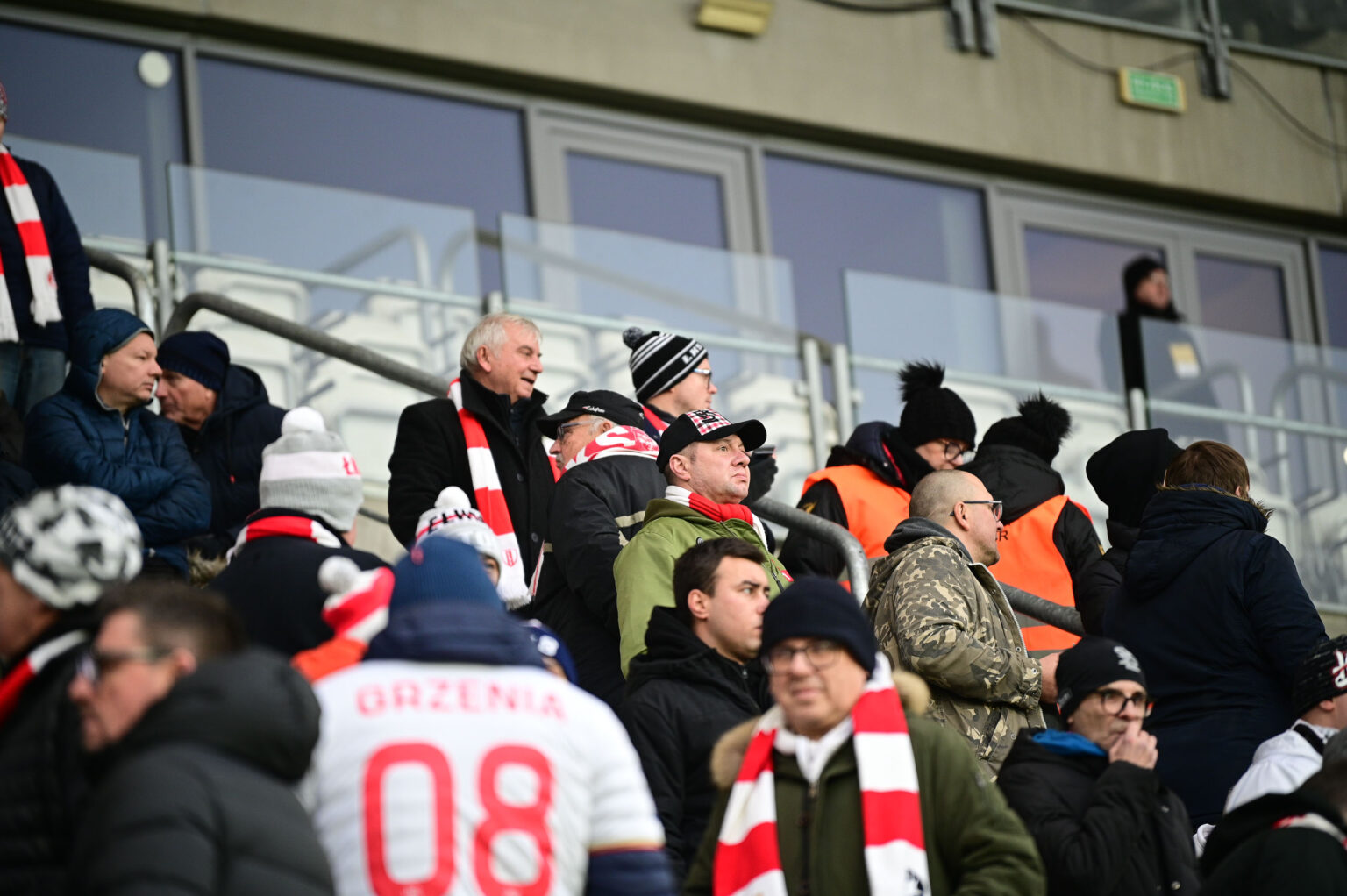 Kibice na meczu ŁKS Łódź - Ruch Chorzów 2023-12-17