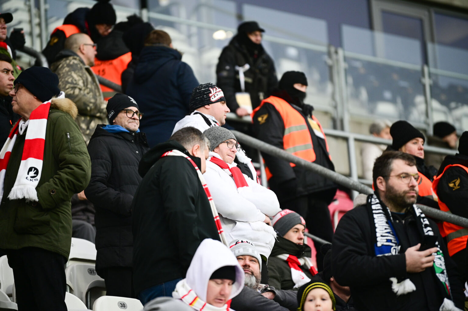 Kibice na meczu ŁKS Łódź - Ruch Chorzów 2023-12-17