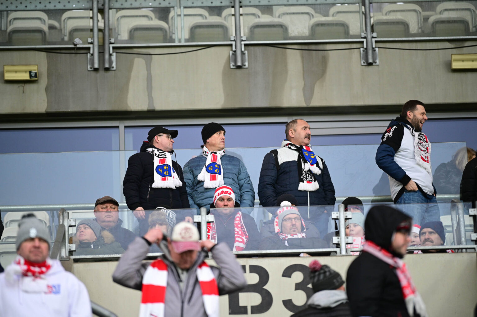 Kibice na meczu ŁKS Łódź - Ruch Chorzów 2023-12-17
