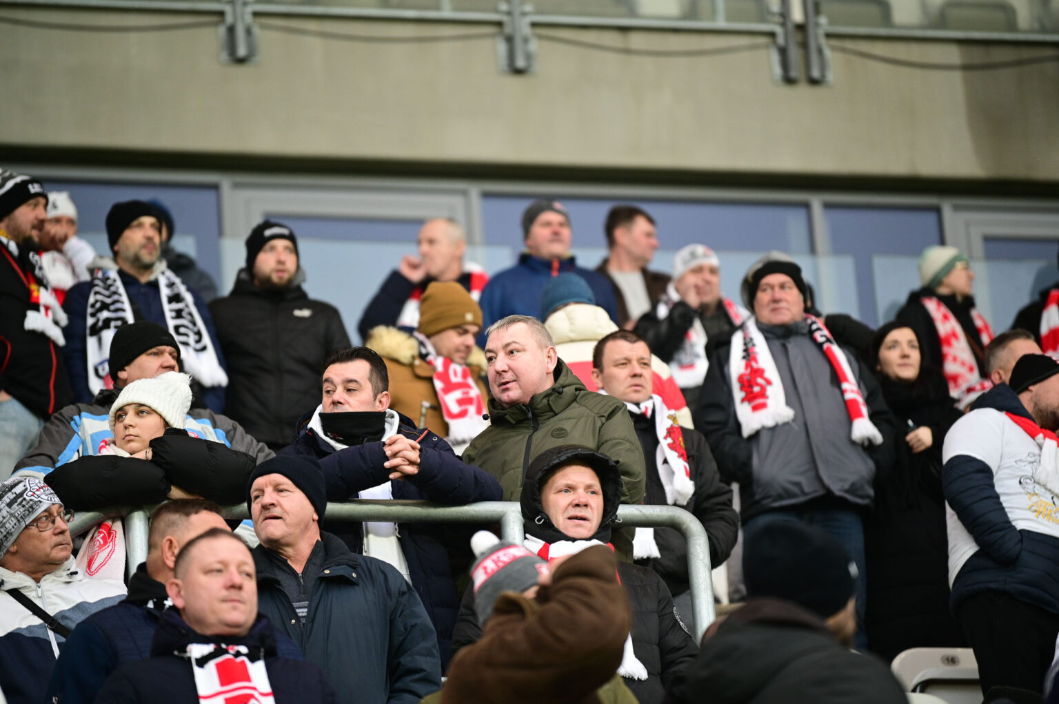 Kibice na meczu ŁKS Łódź - Ruch Chorzów 2023-12-17
