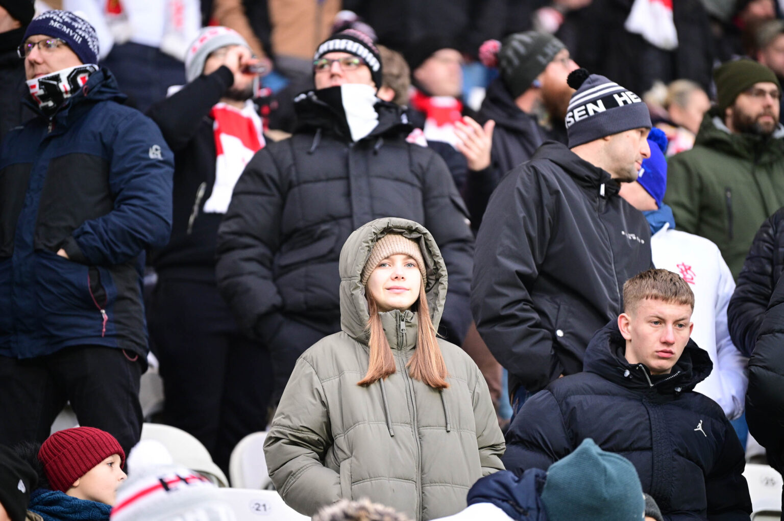 Kibice na meczu ŁKS Łódź - Ruch Chorzów 2023-12-17