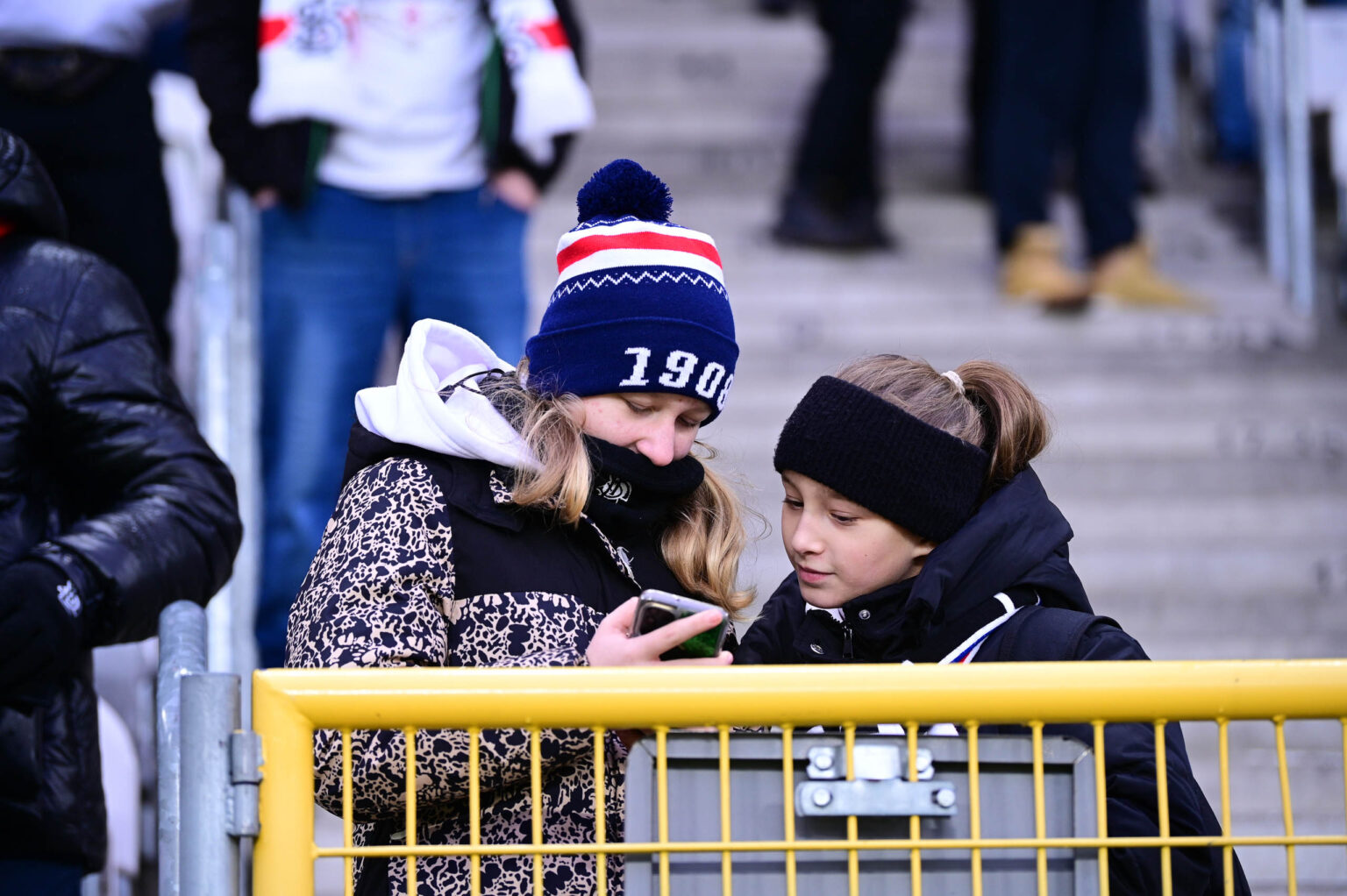 Kibice na meczu ŁKS Łódź - Ruch Chorzów 2023-12-17