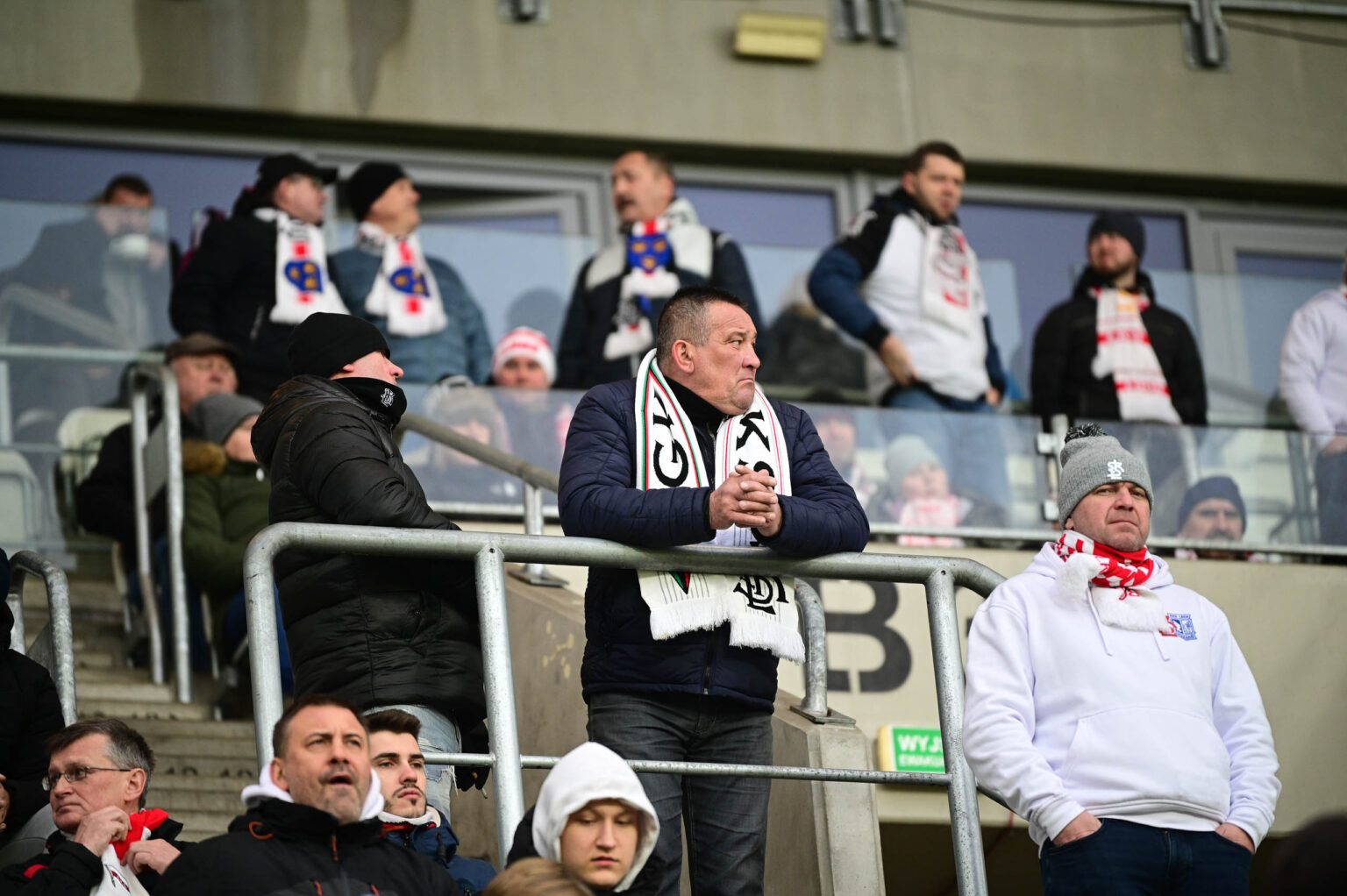 Kibice na meczu ŁKS Łódź - Ruch Chorzów 2023-12-17
