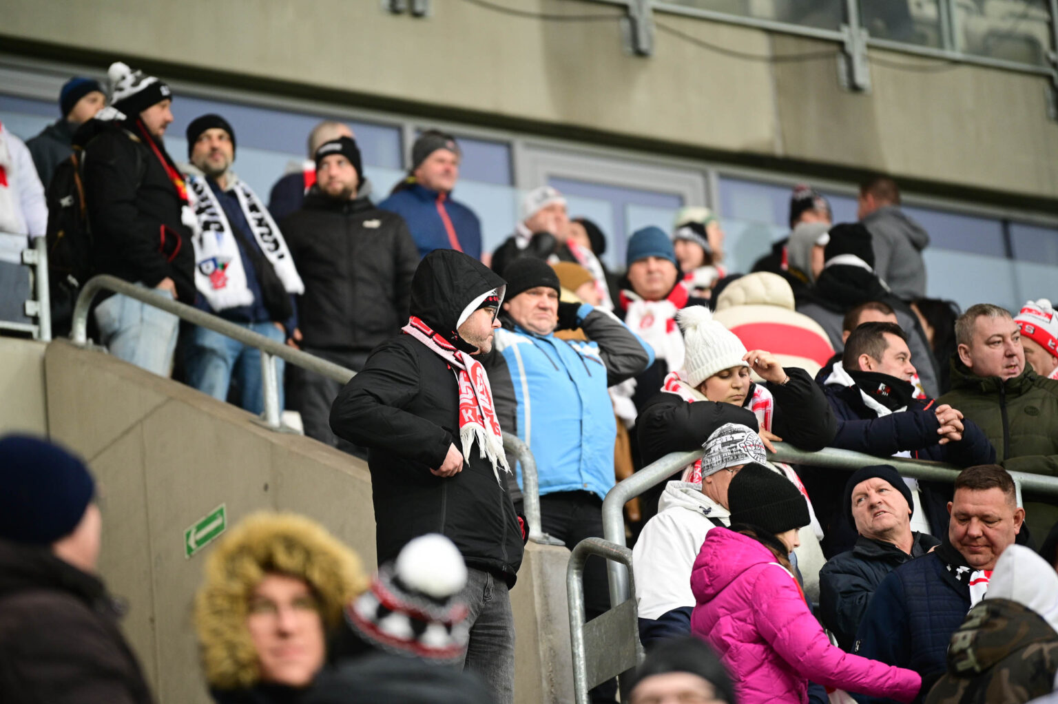 Kibice na meczu ŁKS Łódź - Ruch Chorzów 2023-12-17