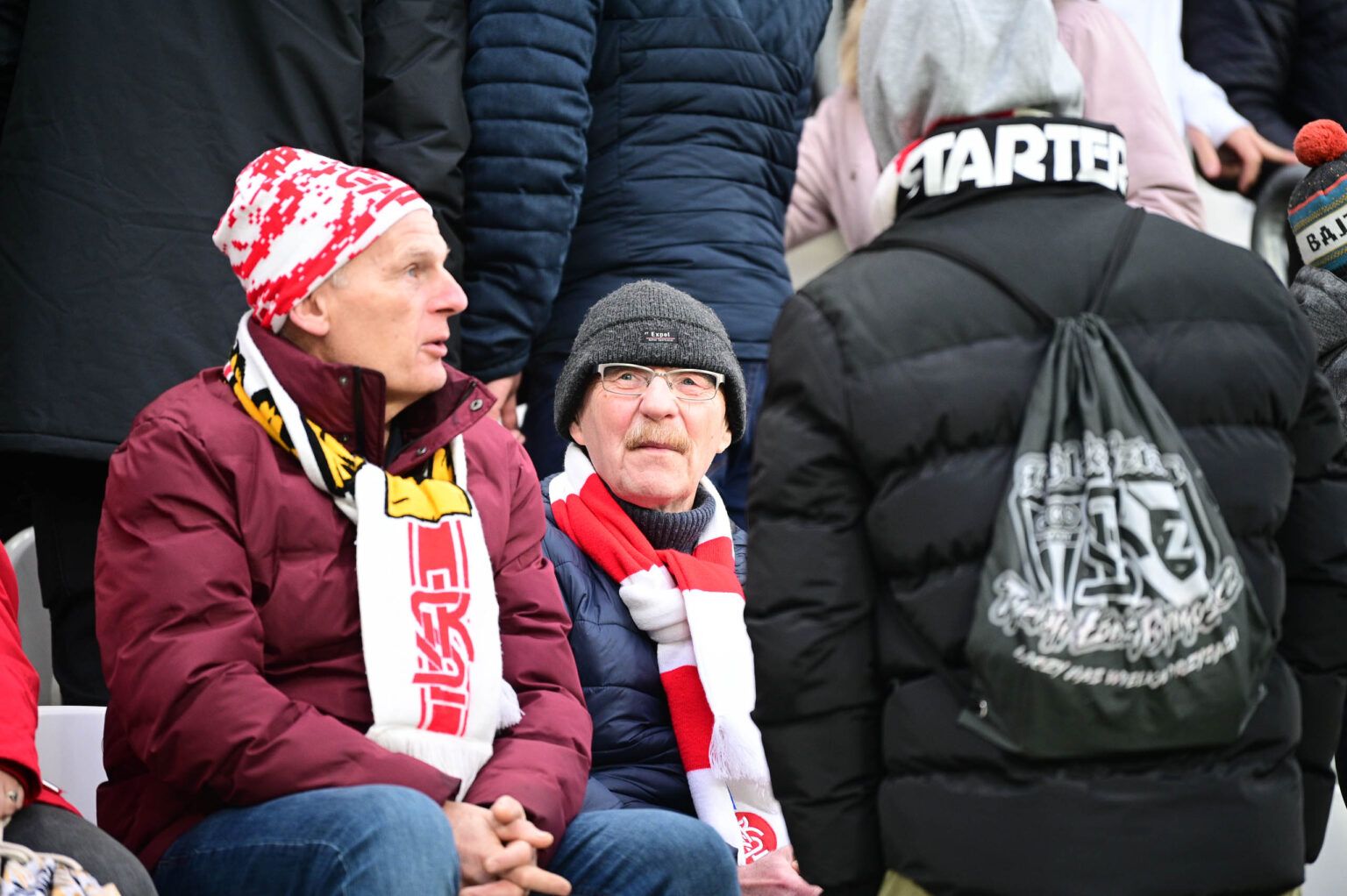Kibice na meczu ŁKS Łódź - Ruch Chorzów 2023-12-17