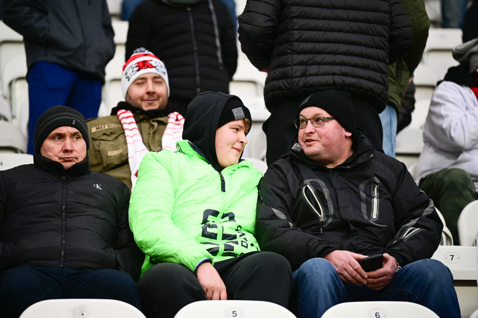 Kibice na meczu ŁKS Łódź - Ruch Chorzów 2023-12-17
