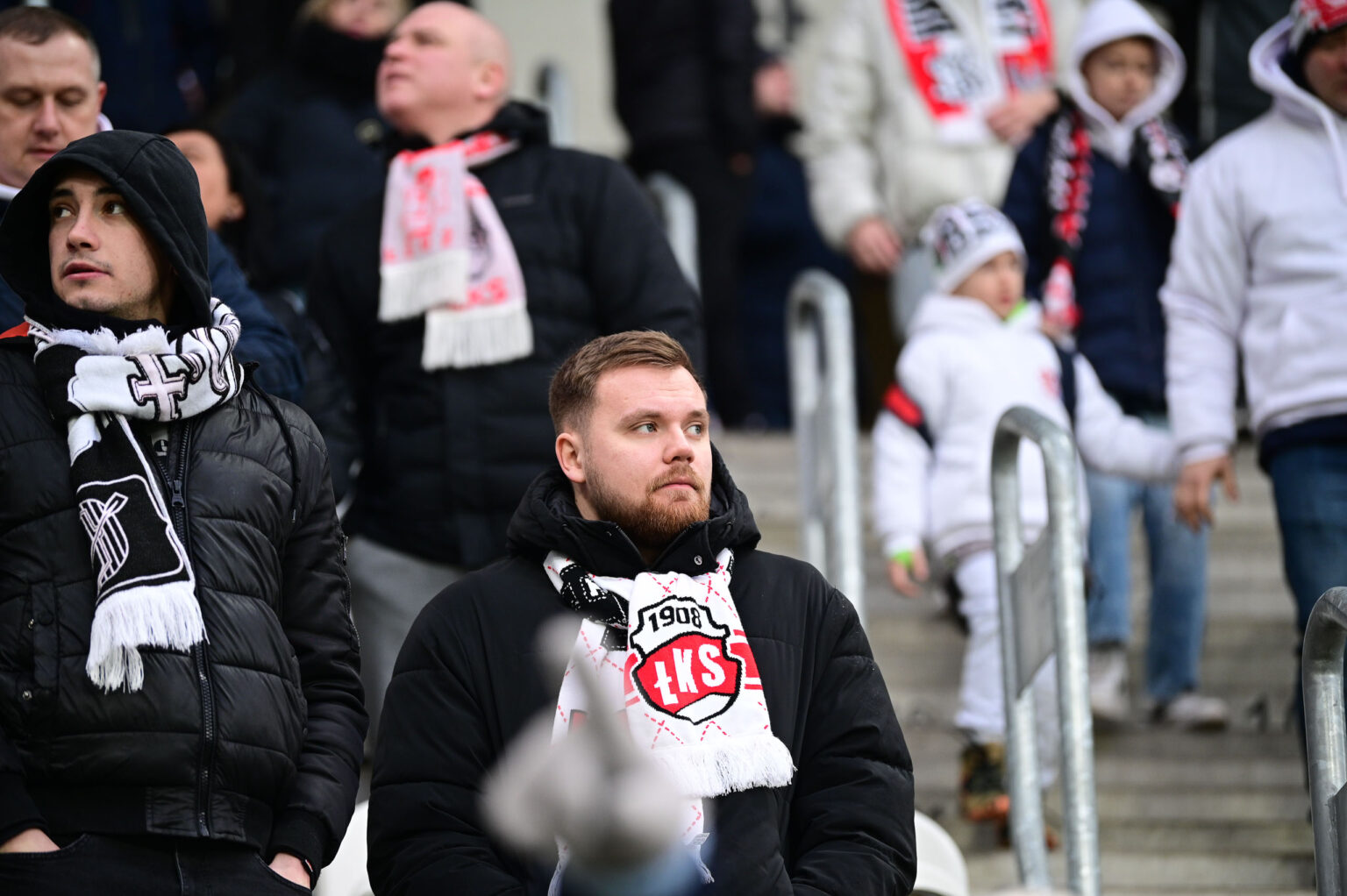 Kibice na meczu ŁKS Łódź - Ruch Chorzów 2023-12-17
