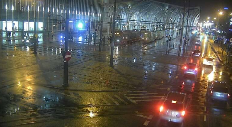 Zatrzymanie ruchu tramwajowego na Piłsudskiego