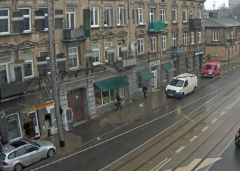 Zatrzymanie ruchu tramwajowego w Pabianicach