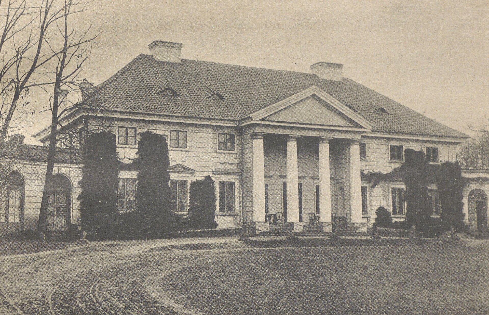 Pałac w Białaczowie w roku 1925
