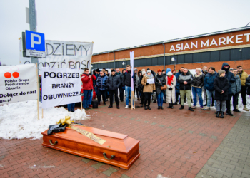 Protest przedsiębiorców w Rzgowie