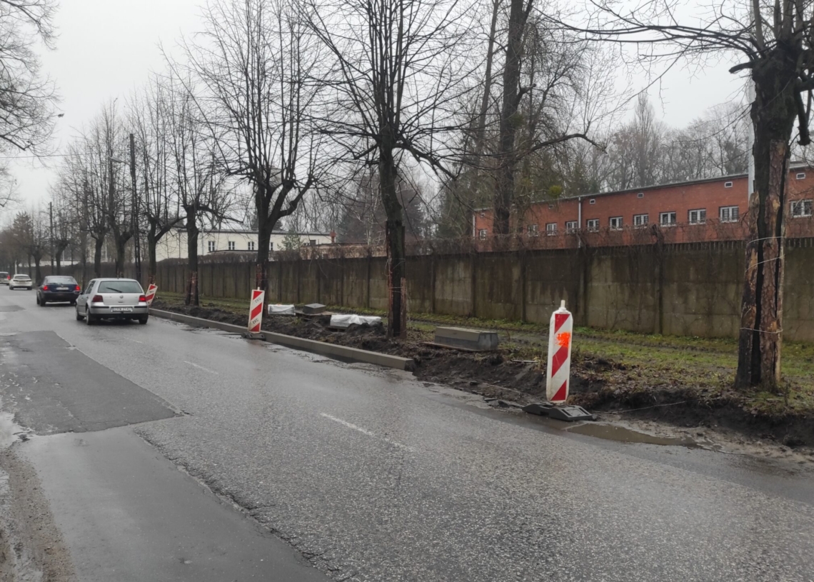Roboty drogowe na Pryncypalnej