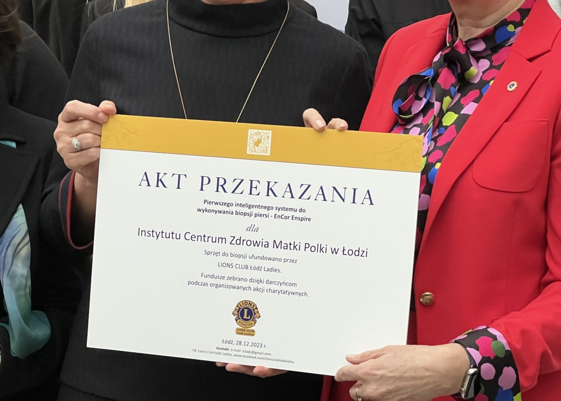 Urządzenie do biopsji mammotomicznej dla Matki Polki w Łodzi