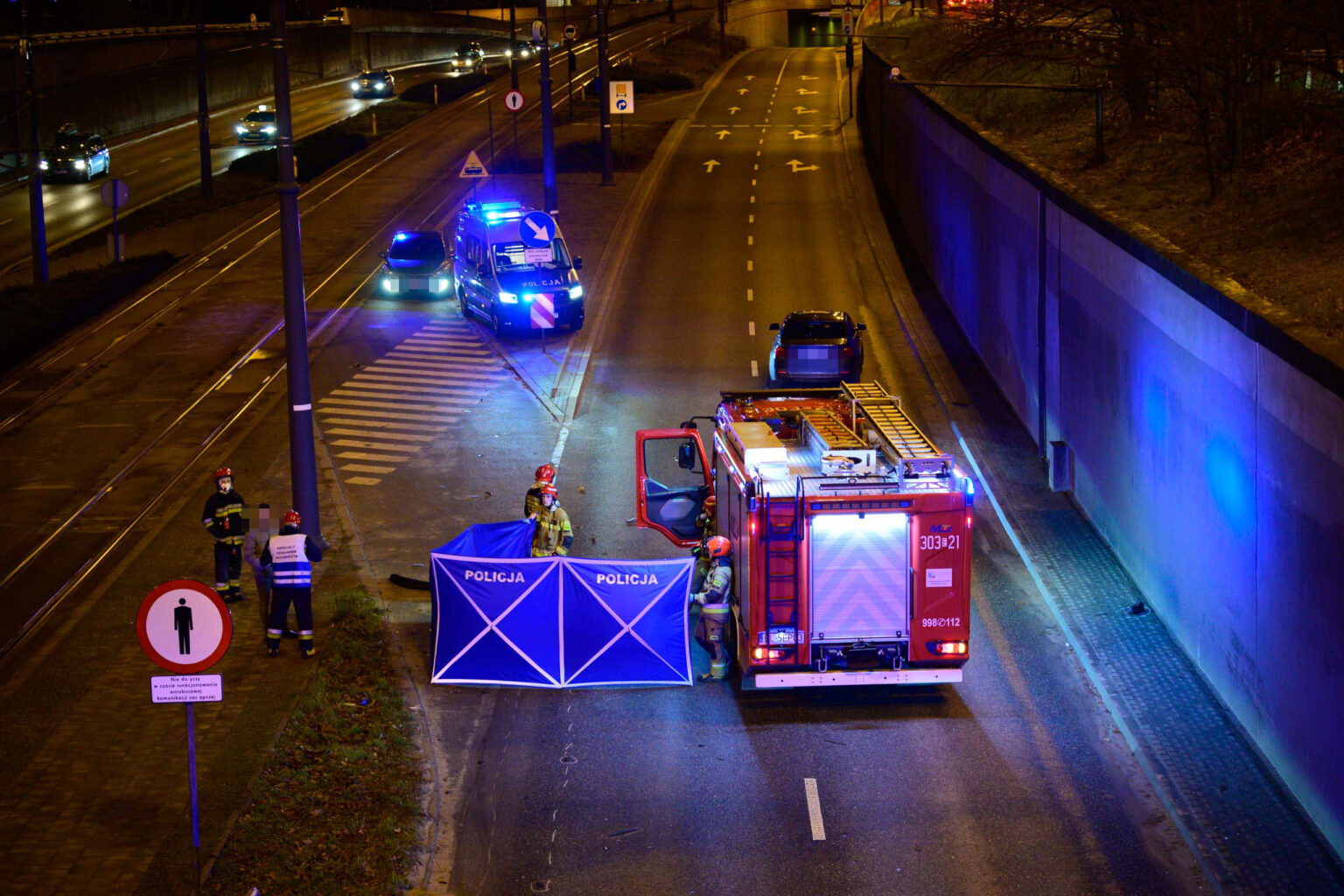 Wypadek smiertelny trasa WZ 10