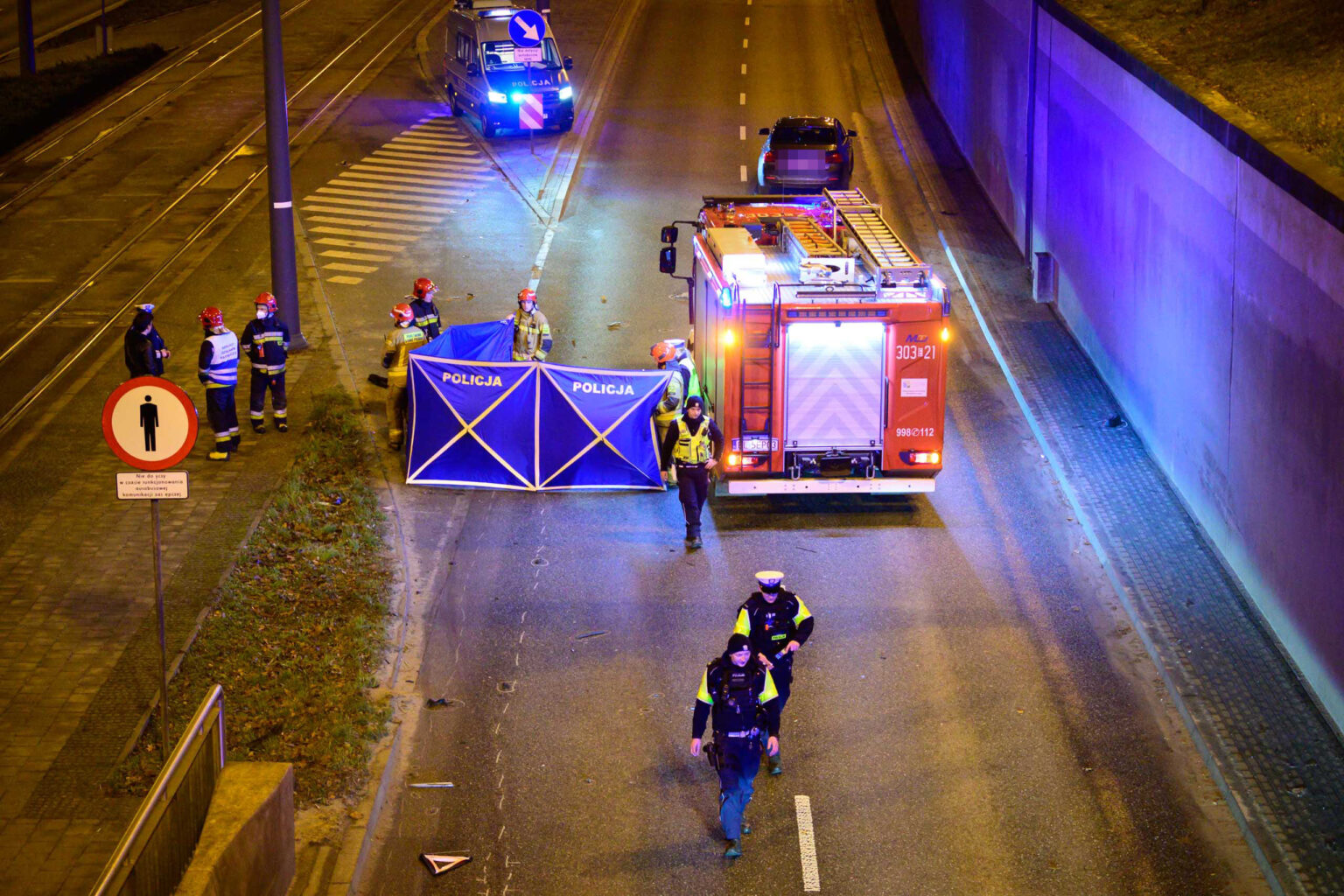 Wypadek smiertelny trasa WZ 11