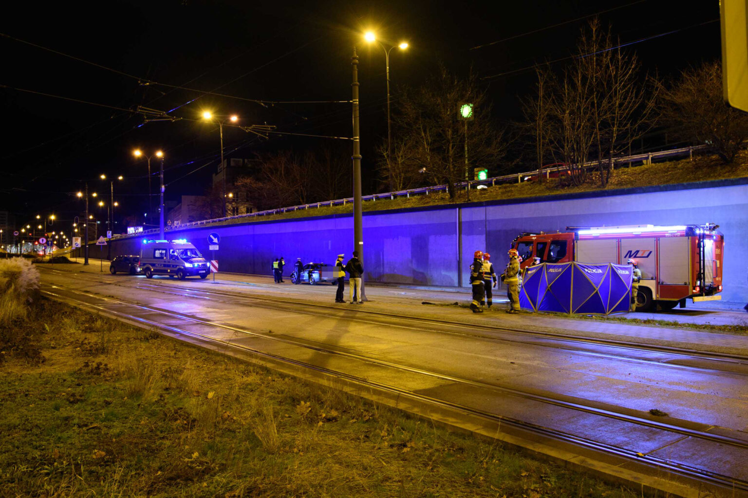Wypadek smiertelny trasa WZ 7