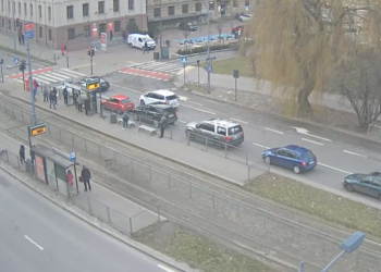 Zatrzymanie ruchu tramwajowego na Zachodniej