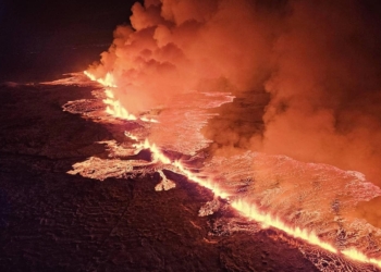 Potężna erupcja wulkanu na Islandii