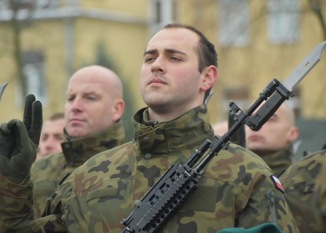 Przysięga wojskowa w Sieradzu