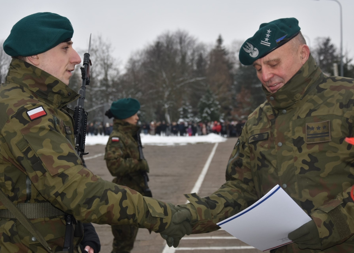 Przysięga wojskowa w Sieradzu