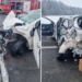 Rozbita toyota na węźle A1/S8. Kierowca w szpitalu 7 Rozbita toyota na węźle A1/S8