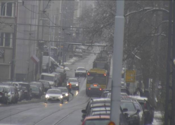 zatrzymanie ruchu tramwajowego na Pomorskiej