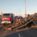 Zderzenie autobusu z lawetą w Skierniewicach