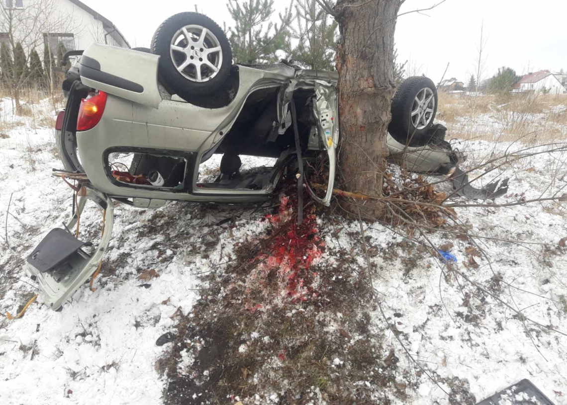 Wypadek na DK91 w Rozprzy