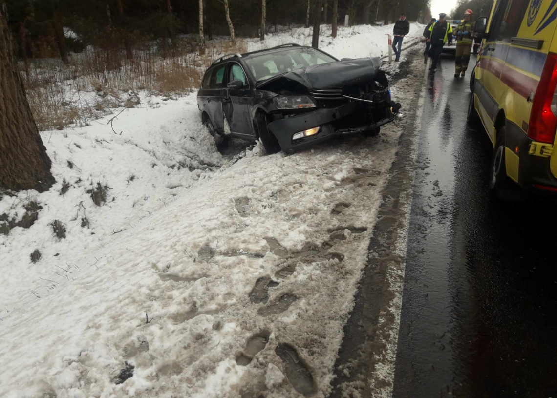 Wypadek na DK91 w Rozprzy
