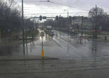 Zatrzymanie ruchu tramwajowego na Śmigłego-Rydza
