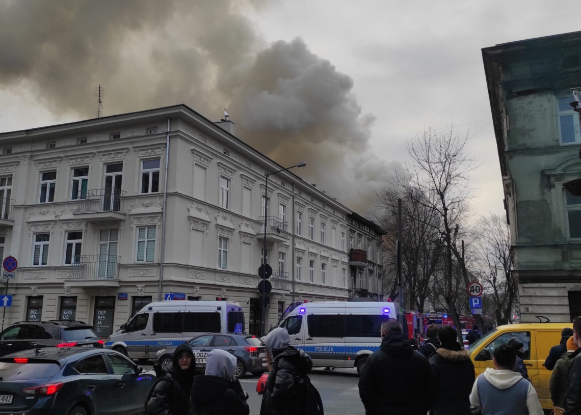 Pożar przy Dowborczyków