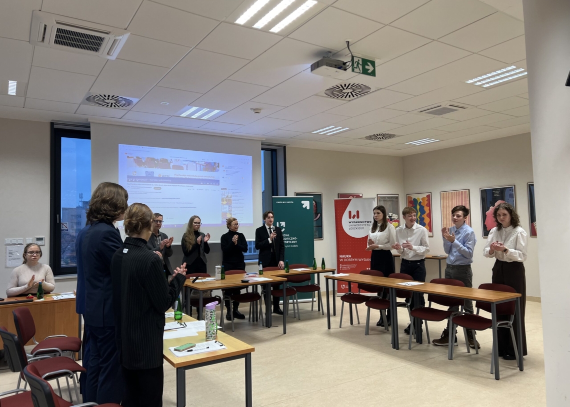 Finał Turnieju Debat Oksfordzkich Uniwersytetu Łódzkiego i Młodzieżowej Rady Miasta