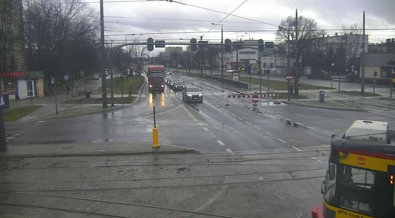 zatrzymanie ruchu tramwajowego na Dąbrowskiego