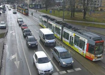 Zatrzymanie ruchu tramwajowego na Łagiewnickiej