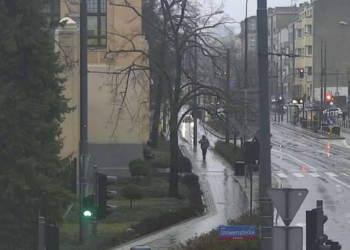 Zatrzymanie ruchu tramwajowego na Narutowicza