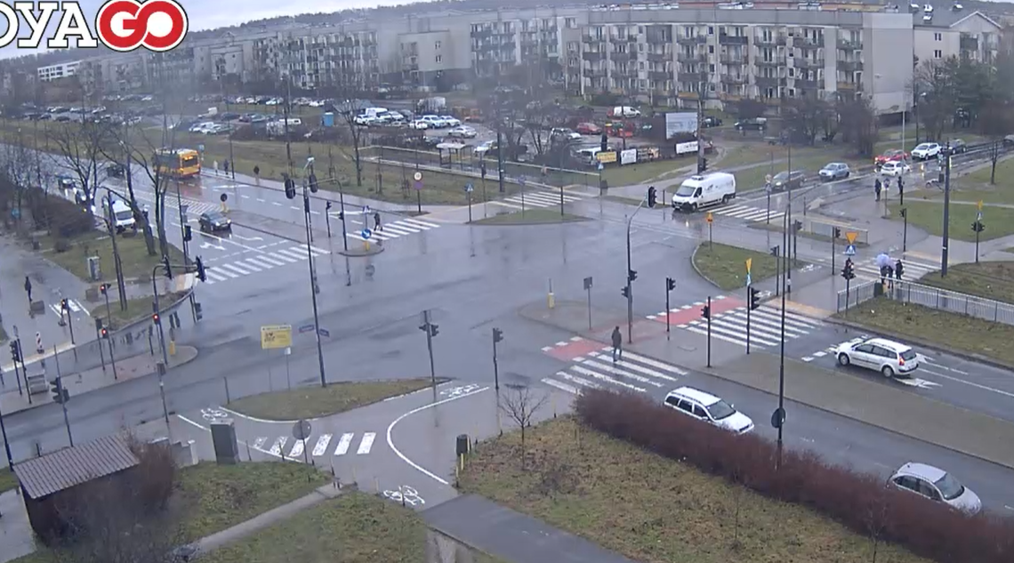 Zatrzymanie ruchu tramwajowego na Olechowie 1 Zatrzymanie ruchu tramwajowego na Olechowie