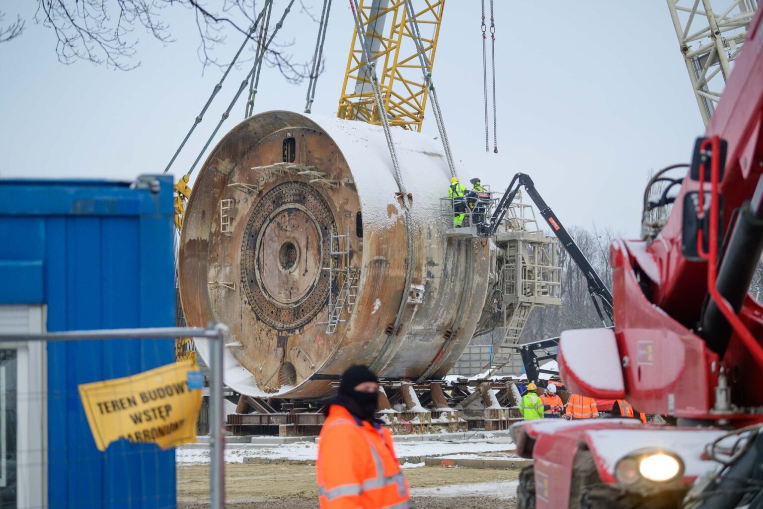 Budowa tunelu średnicowego w Łodzi. Tarcza TBM gotowa do przeniesienia