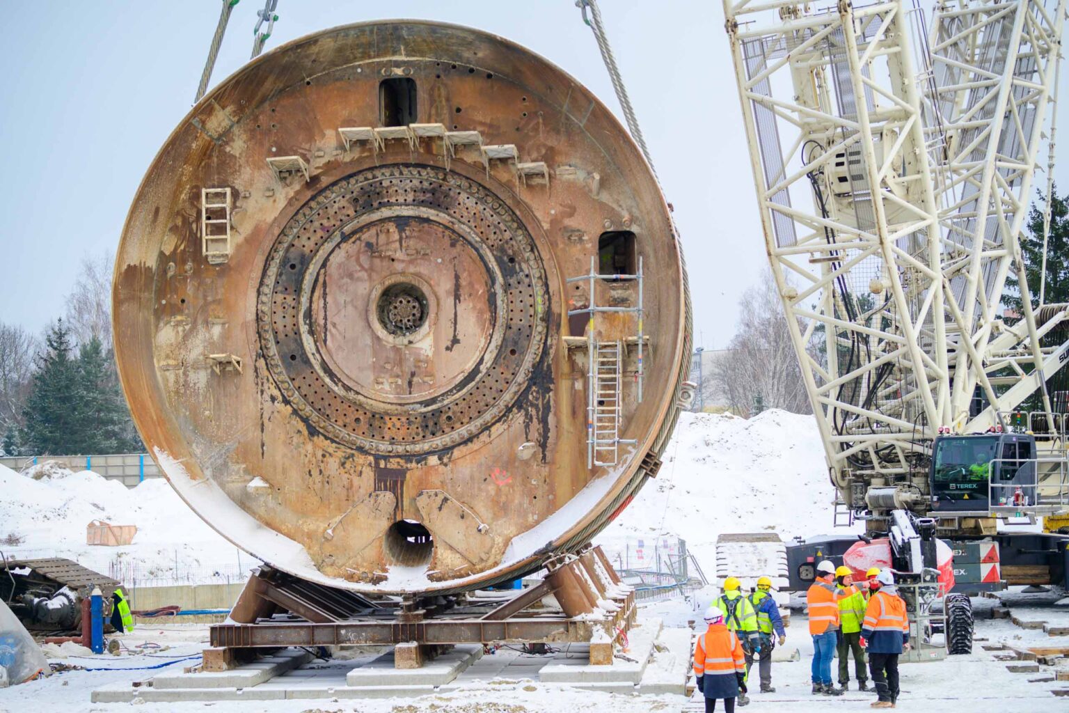Budowa tunelu średnicowego w Łodzi. Tarcza TBM gotowa do przeniesienia