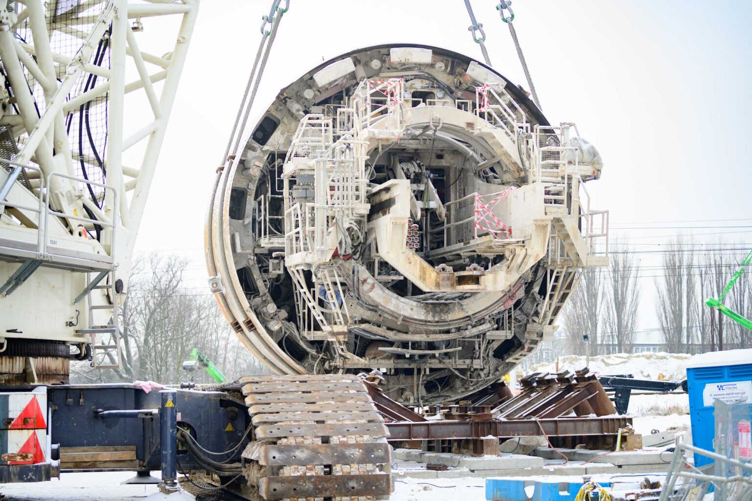 Budowa tunelu średnicowego w Łodzi. Tarcza TBM gotowa do przeniesienia