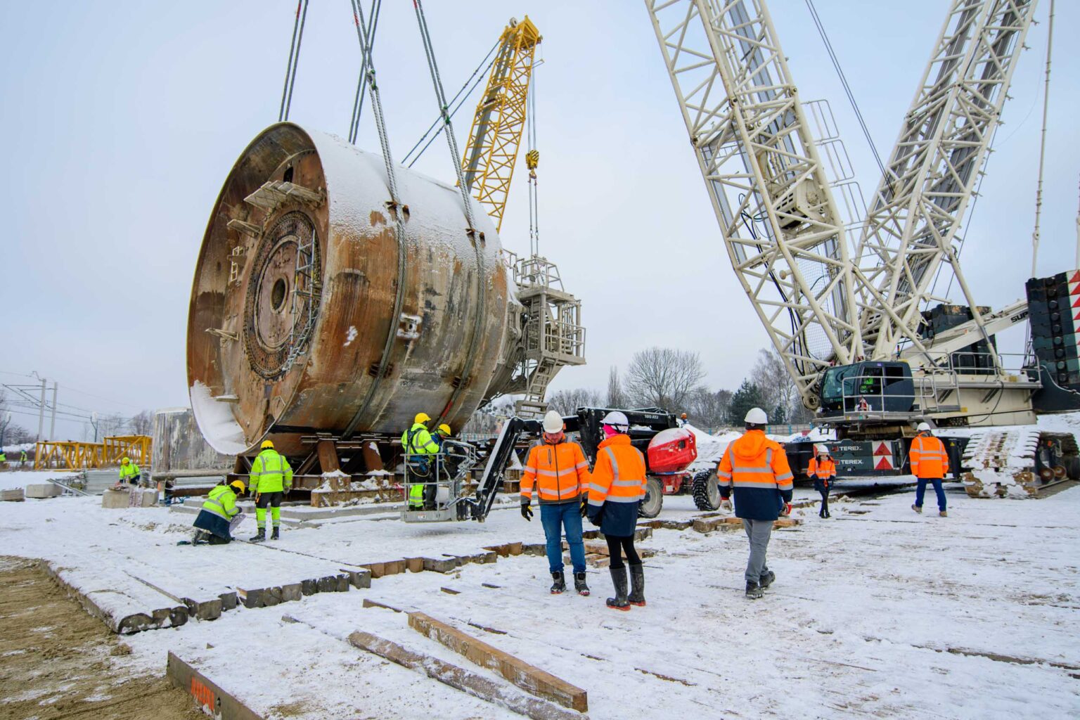 Budowa tunelu średnicowego w Łodzi. Tarcza TBM gotowa do przeniesienia